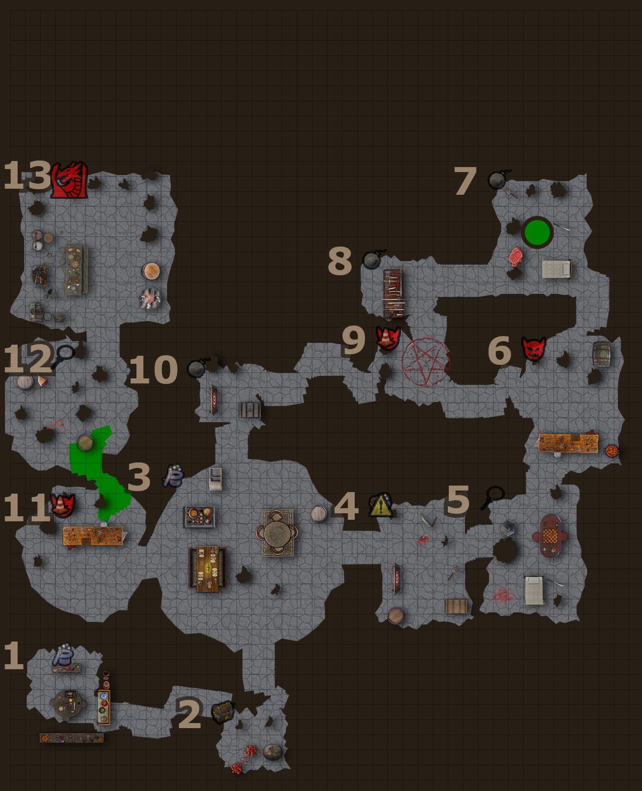 Underbog Dungeon Map