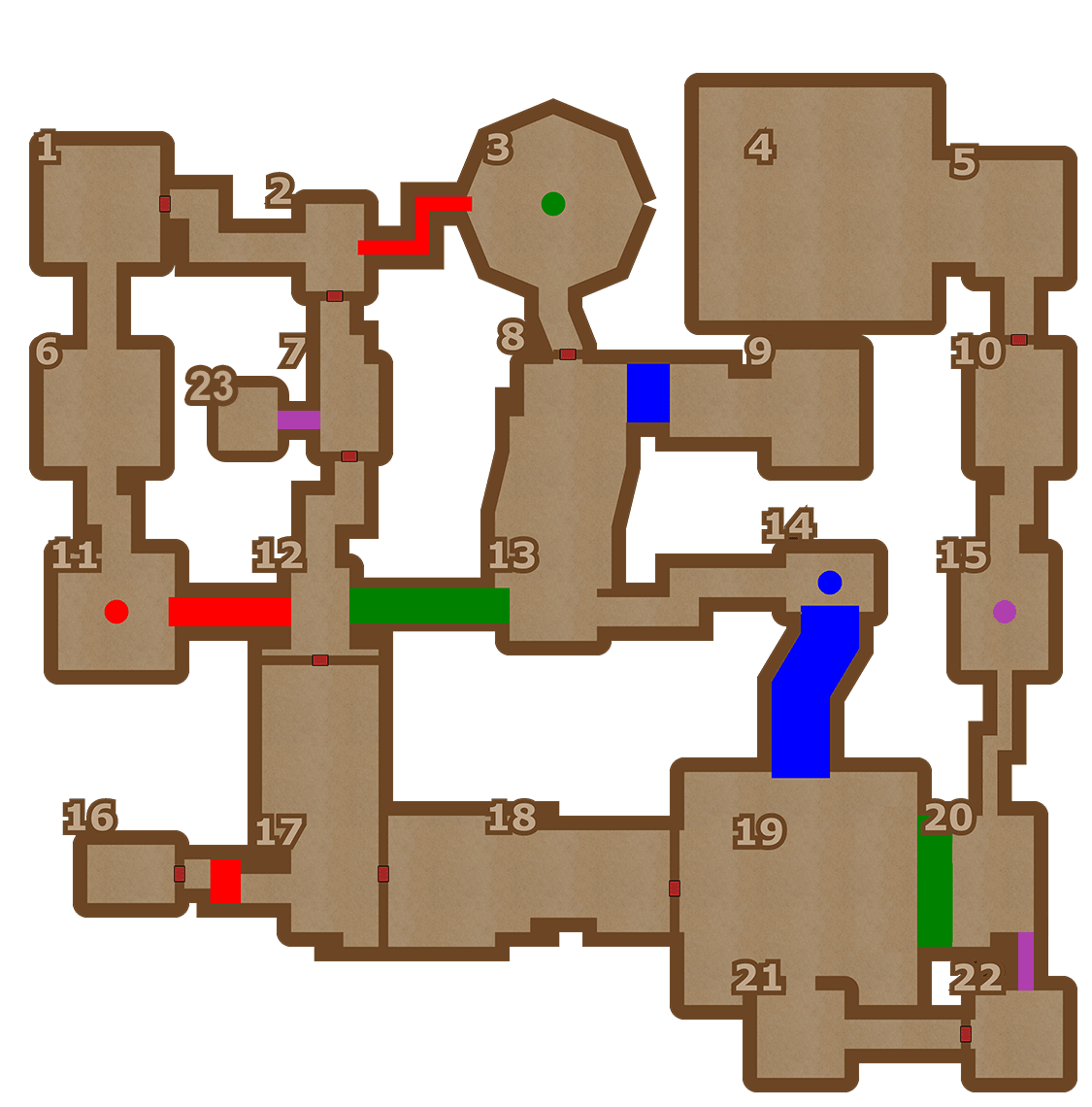 Shifting Sands Temple Map